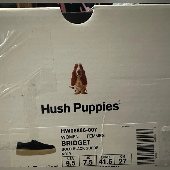 Hush Puppies NWT Bridget Black Suede Sneakers - Picture 5 of 8
